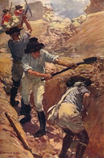 'Clive in the Trenches at Arcot', 1751 (c1912). Artist: Unknown.