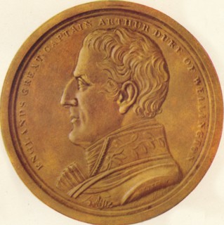 'England's Great Captain Arthur Duke of Wellington - Souvenir Medal', 1815 (1910). Artist: Edward Orme.