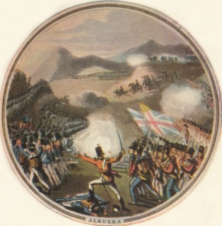 'Battle of Albuera', 1815, (1910). Artist: Edward Orme.
