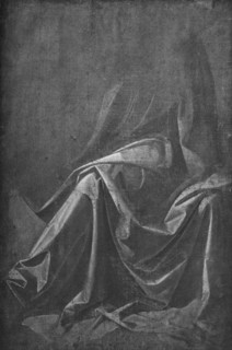 'Cast of Drapery for a Seated Figure', c1475 (1945). Artist: Leonardo da Vinci.
