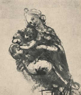 'Madonna and Child with a Cat', c1475 (1945). Artist: Leonardo da Vinci.