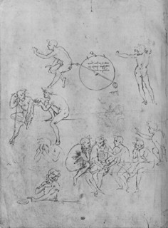 'A Group of Figures Conversing at a Table, Two Figures in Conversation and Others', 1481-1483 (1945) Artist: Leonardo da Vinci.