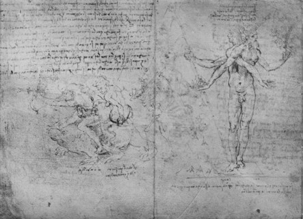 'Allegories of Pleasure and Pain and of Envy', c1480 (1945). Artist: Leonardo da Vinci.