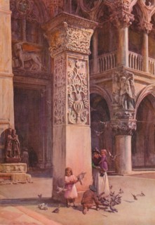 'In the Piazzetta, Venice', c1900 (1913). Artist: Walter Frederick Roofe Tyndale.