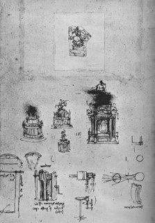 Studies for an Equestrian Monument and Studies of Machiinery', c1480 (1945). Artist: Leonardo da Vinci.