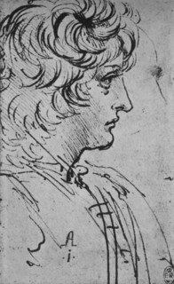 'Profile of a Youth to the Right', c1480 (1945). Artist: Leonardo da Vinci.