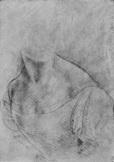 'Bust of a Woman Turned to the Left, the Head Slightly Indicated', c1480 (1945). Artist: Leonardo da Vinci.