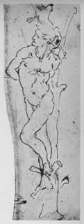 'Study for a St. Sebastian', c1480 (1945). Artist: Leonardo da Vinci.
