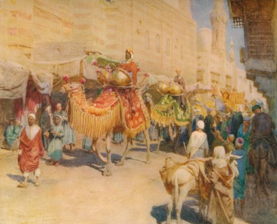 'An Arab Wedding Procession', c1905, (1912). Artist: Walter Frederick Roofe Tyndale.