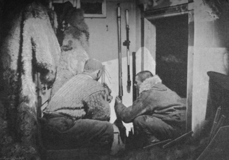 'Scott-Hansen and Johansen Inspecting the Barometers', 1893-1896, (1897). Artist: Unknown.