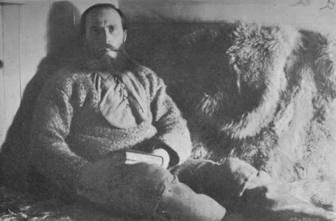 'Captain Sverdrup in his Cabin', 1895, (1897). Artist: Unknown.