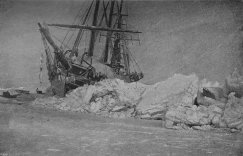 'The Fram after an Ice-Pressure. 10 January, 1895', 1895 (1897). Artist: Unknown.