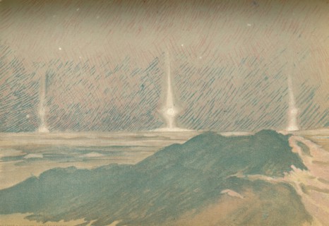 'Moonlight Phenomena at the Beginning of the Polar Night, November 1893', (1897). Artist: Fridtjof Nansen.