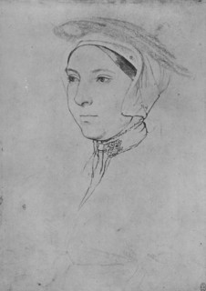 'A Lady: Unknown', c1532-1543 (1945). Artists: Hans Holbein the Younger, Unknown.