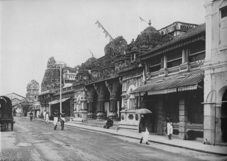 'A Hindu Temple, Pettah, Colombo', c1890, (1910). Artist: Alfred William Amandus Plate.