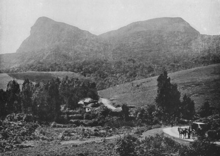 'On the Road to Hakgalla. Hakgalla Rock in the Distance', c1890, (1910). Artist: Alfred William Amandus Plate.