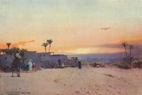 'A Fellah Village', c1880, (1904). Artist: Robert George Talbot Kelly.