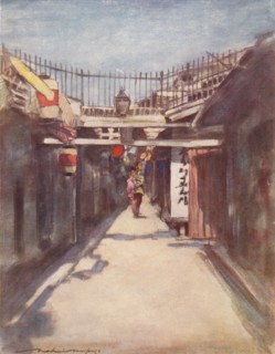 'The Street with the Gallery', c1887, (1901). Artist: Mortimer L Menpes.