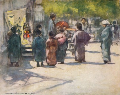 'In Front of the Stall', c1887, (1901). Artist: Mortimer L Menpes.