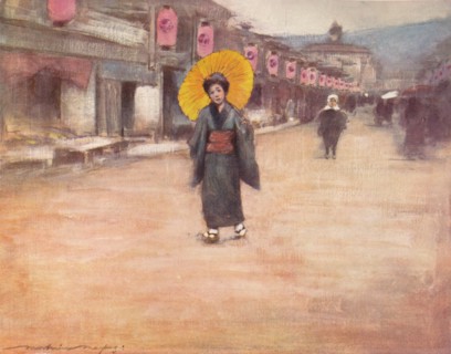 'A Street in Kioto', c1887, (1901). Artist: Mortimer L Menpes.