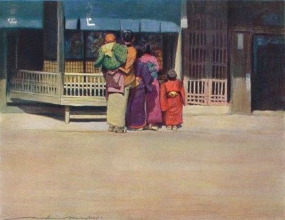 'A Family Group', c1887, (1901). Artist: Mortimer L Menpes.