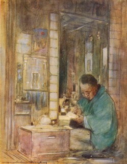 'Making Up Accounts', c1887, (1901). Artist: Mortimer L Menpes.