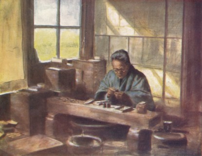 'A Cloissonne Worker', c1887, (1901). Artist: Mortimer L Menpes.