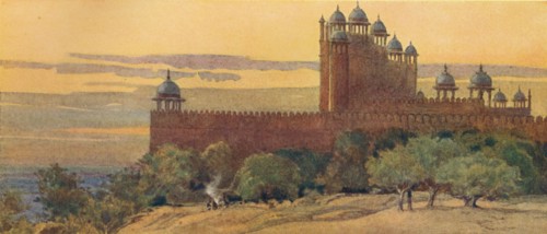 'The Mosque and Gate of Victory, Fatehpur Sikri', c1880 (1905). Creator: Alexander Henry Hallam Murray.