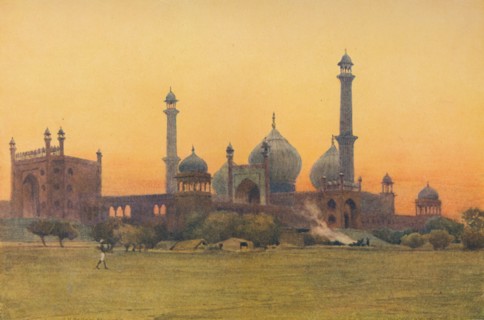 'The Jumma Musjid, Delhi - At Sunset', c1880 (1905). Creator: Alexander Henry Hallam Murray.