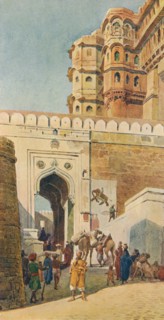 'The Ascent to the Palace, Jodhpur', c1880 (1905). Creator: Alexander Henry Hallam Murray.