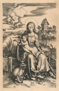 'The Madonna with the Monkey', c1498, (1906). Artist: Albrecht Durer.