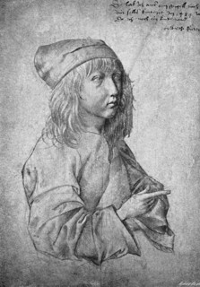 'Albrecht Durer at the age of thirteen. From a drawing by himself', 1484, (1906).  Artist: Albrecht Durer.