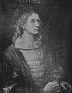 'Portrait of the artist holding a thistle', 1493, (1906). Artist: Albrecht Durer.