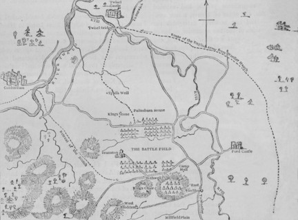 'Plan of Flodden Field', 9 September 1513, (c1880). Artist: Unknown.