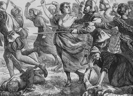 'The Battle of Ancrum Moor', 27 February 1545, (c1880). Artist: Unknown.