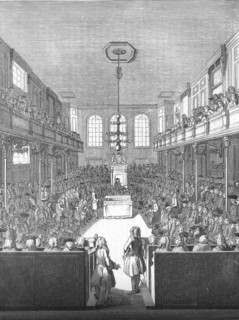'House of Commons in the time of George II', 1845. Artist: Unknown.