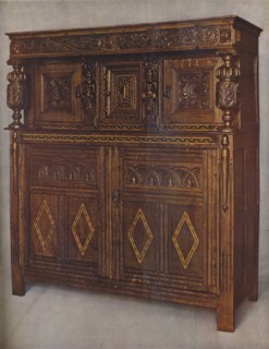 'An Oak Court Cupboard of James I's Reign', c1615, (1936). Artist: Unknown.
