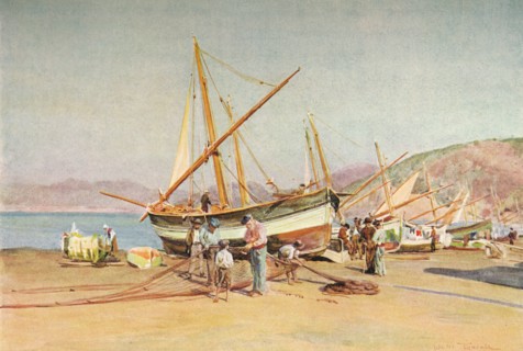 'The Strand at Sestri Levante', c1910, (1912). Artist: Walter Frederick Roofe Tyndale.