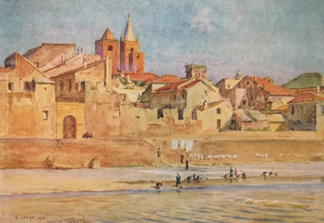 'Albenga from the Centa', c1910, (1912). Artist: Walter Frederick Roofe Tyndale.