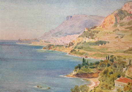 'The Principality of Monaco', c1910, (1912). Artist: Walter Frederick Roofe Tyndale.