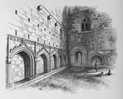 'The Cloisters', Melrose Abbey, c1880, (1897). Artist: Alexander Francis Lydon.