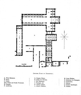 'Ground Plan of Kirkstall', 1897. Artist: Unknown.