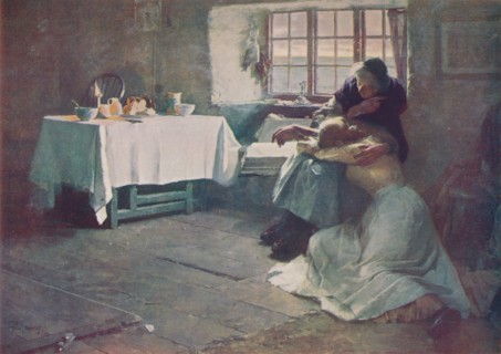 'A Hopeless Dawn', 1888, (c1915). Artist: Frank Bramley.