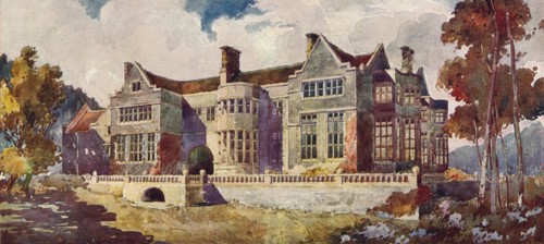 'Maesycrugiau Manor, Carmarthenshire', c1900, (1905). Artist: Arnold Mitchell.