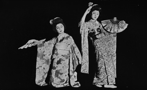 'Dancing girl Kimi-chiyo attender almost every Japanese-style party in Tokyo' c1900, (1921). Artist: Julian Leonard Street.