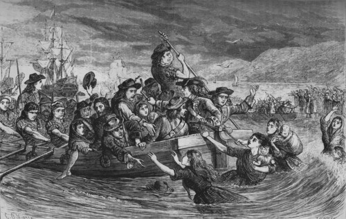 'Irish Troops Leaving Limerick', 1692, (c1880). Artist: Unknown.
