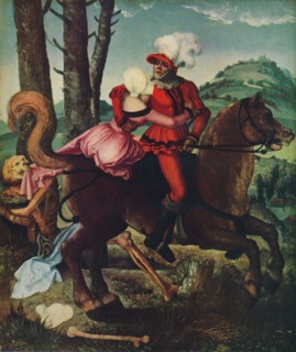 'The knight, the young girl and the Death', c1510, (1939). Artist: Hans Baldung.