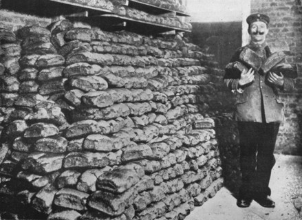 'A store of war bread for the German troops', 1915. Artist: Unknown.