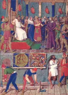 'Jesus Before Pontius Pilate', c1455, (1939). Artist: Jean Fouquet.