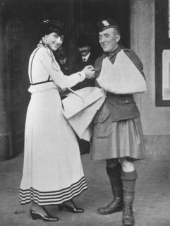 'A war charity flag day incident', 1915. Artist: Unknown.
